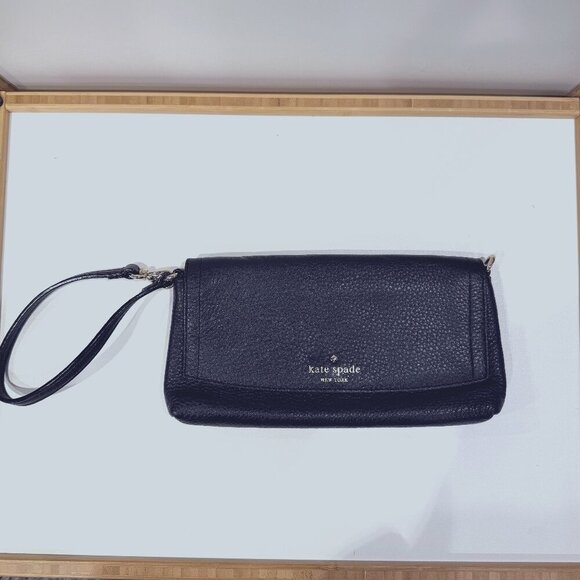kate spade new york Small Black Leather Purse/Wristlet EUC - Picture 8 of 8